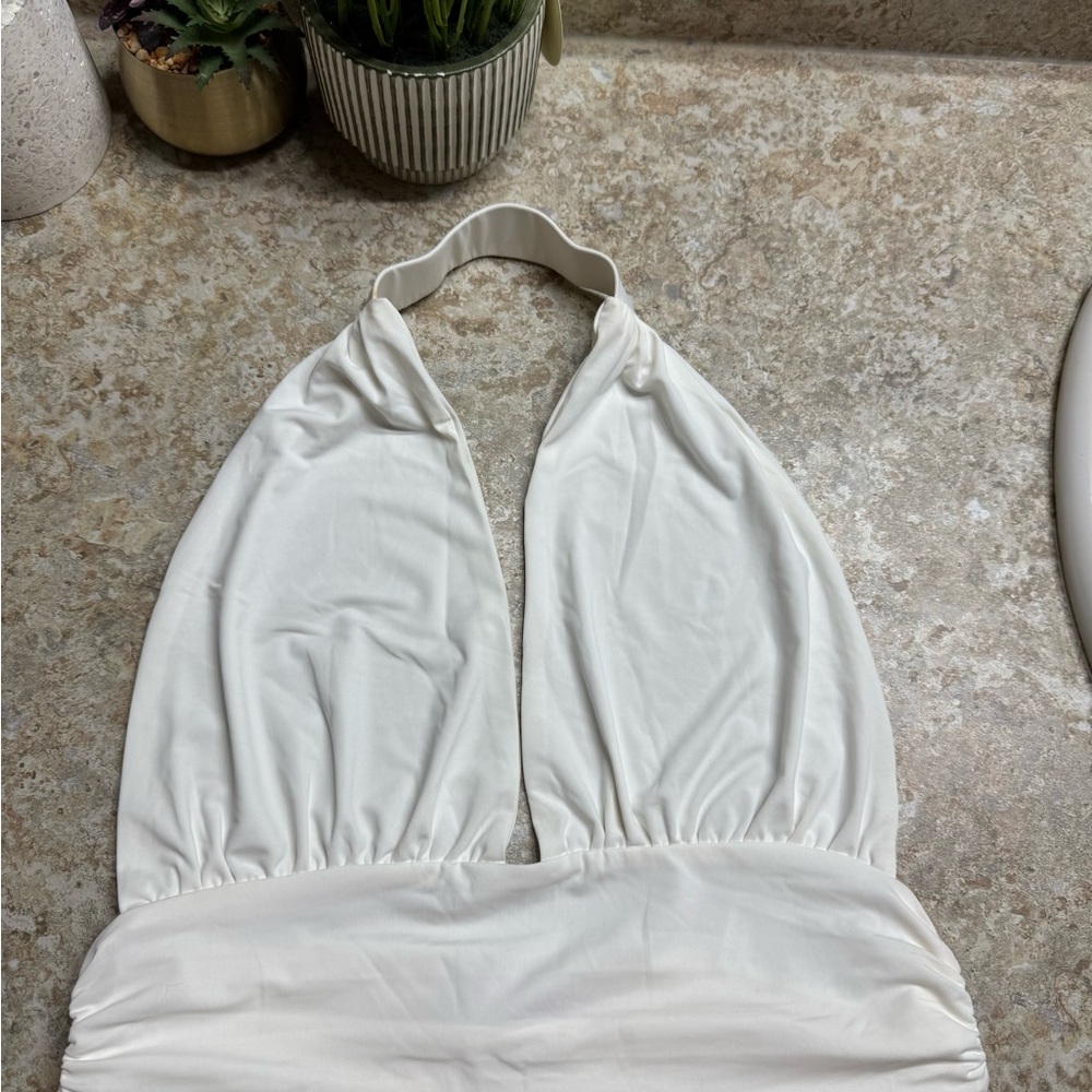 Edikted White Halter Top